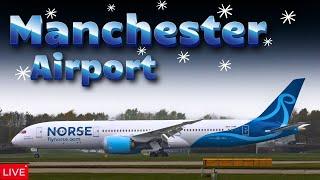  LIVE Manchester Airport Plane Spotting 