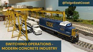 HO Scale Switching Operations: Modern Concrete Industry