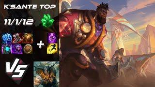 TOP K'Sante vs Olaf - EU Grandmaster Patch 14.21