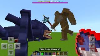 Shin Sonic vs King Kong Axe Mod ADDON UPDATE in MINECRAFT PE