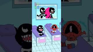 Baby venom vs Baby Spiderman Bowser12345 #spiderman #venom #shorts