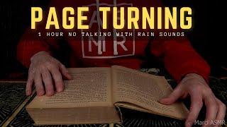 1 Hour ASMR Page Turning with Old Book | Page Squeezing ASMR (No Talking)