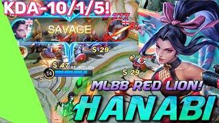 MLBB RED LION Specials. HANABI SAVAGE GAMEPLAY. Mobile Legends