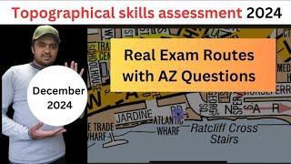 TFL Topographical Test 2024 | Real Exam Routes with Real exam AZ questions December 2024,sa pco