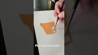 лёгкий способ как нарисовать цветы в горшке | an easy way to draw flowers in a pot #shorts