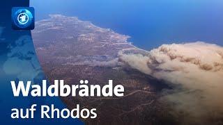 Tausende fliehen vor Feuer auf griechischer Insel Rhodos