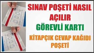 SINAV POŞETİ AÇMA VE KAPAMA ( ÖSYM-MEB)