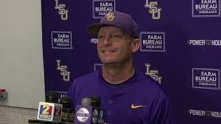 "We were locked in tonight," LSU Baseball Head Coach Jay Johnson on dominant win over Nicholls