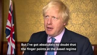 Britain's Boris Johnson confident chemical attack in Syria was Assad regime