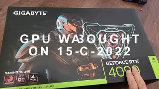 Gigabyte RTX 4090 Unboxing + Anti-Sag Installation + Benchmarks vs 3090