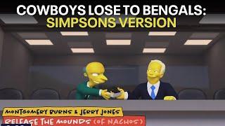 Cowboys lose to Bengals in the eyes of "The Simpsons"