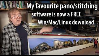 My favourite photo stitching software for free. I use Autopano Giga for my giant panoramic prints