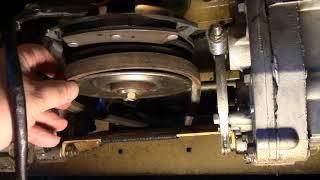 hustler raptor hydrostatic drive belt easy way to get belt over fan pulley hydro