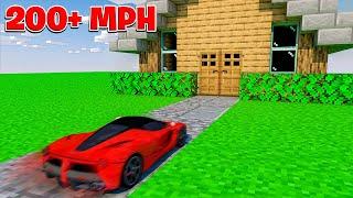 SUPERCAR vs MINECRAFT HOUSE AT 200MPH!