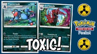 Toxicroak is not a Joke! Feat. Scolipede/ Team Galactic Grunt! [Pokemon TCG Pocket]