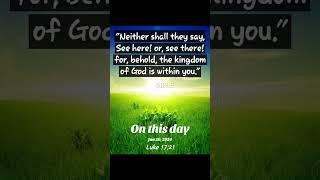 the kingdom of God is within you! #Jesus