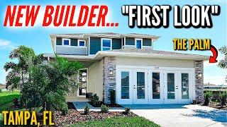 New Construction Home Tour with the NEWEST Home Builder in Tampa Florida