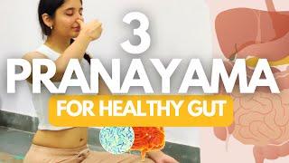 Do this every morning to boost your Digestive Health | 3 Pranayama for stomach problems