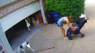 3-Year-Old Takes a Ride on Garage Door When Mom Turns Her Back