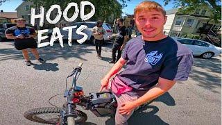 Riding with Tommy G on GANGBANGER'S Block (#HoodEats EPS.74)