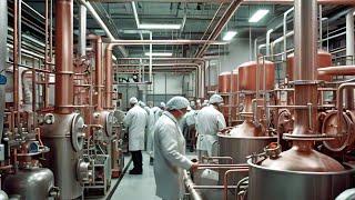 Mass Producing Soju in Jeju Island +Spicy Tteokbokki Factory Tour !Alcohol Factory #foodie #alcohol