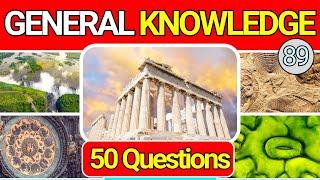 Educational General Knowledge Quiz Trivia 89 | Can You Answer All 50 Questions Correctly? 2024