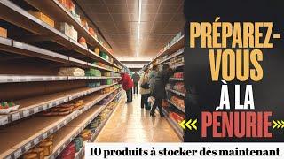 10 produits alimentaires et essentiels à stocker DÈS MAINTENANT