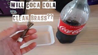 Cleaning brass with coke