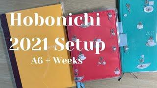Hobonichi setup 2021 (A6 and Weeks)