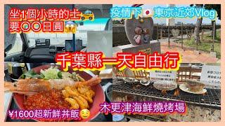 【日本旅遊】東京疫情近郊自由行vlog 千葉木更津不只有outlet 超抵食海鮮丼飯 BBQ燒烤場 坐的士價格 日落 Japan Tokyo Kisarazu Seafood