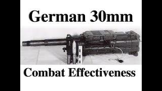 WWII German Mk-108 30mm Auto-Cannon Combat Effectiveness Against US Bombers and Fighters