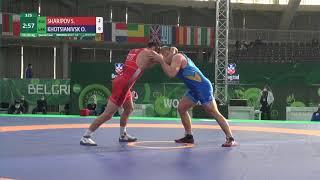 1/4 FS - 125 kg: S. SHARIPOV (RUS) v. O. KHOTSIANIVSK (UKR)