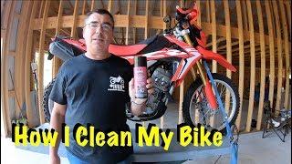 How I Clean My Honda CRF250L ~ Original Bike Spirits Spray Cleaner & Polish