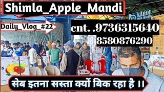 Apple Market Dhali Bhattakuffer ।। ढली सेब मंडी में सेब  इतना सस्ता क्यों बिक रहा है #Apple_Business