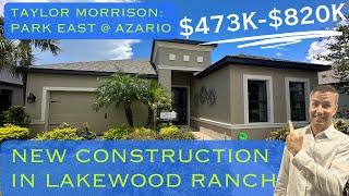 Lakewood Ranch New Construction | Taylor Morrison Antigua Model Tour | Park East at Azario | $542k