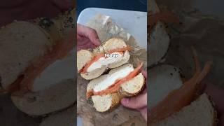 I Tried Lox for The First Time!  #lox #loxbagel #salmon #smokedsalmon
