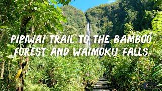 Hiking the Pipiwai Trail to the Bamboo Forest and Waimoku Falls at Haleakala National Park, Maui