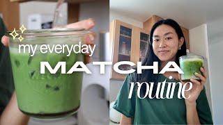 EVERY DAY MATCHA ROUTINE - how I make my matcha latte everyday 