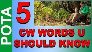 5 CW Words for POTA Hunting You Need To Know #cw #morsecode