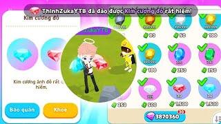 (Play Together) Mình Bán 100 Viên Kim Cương Lỗi Đá Quý Đào Liên Tục Đá Hiếm Quá Sướng