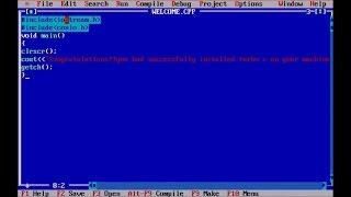 How to install turbo c in windows 7/8/10!