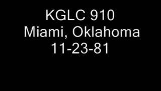 KGLC 910 Miami, Oklahoma 1981 AM DX sign off