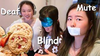 BLIND DEAF MUTE BAKING CHALLENGE *gone INTENSELY wrong*