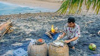 CAMPING BERBURU IKAN & BAKAR DI PINGGIR PANTAI ! Spearfishing Catch & Cook | EP15