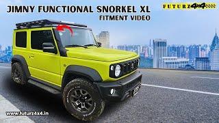 Jimny Functional Snorkel XL (Fitment Video) @Futurz4x4