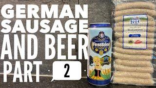 Lidl Festbier Lager Beer Review Paired With Nürnberger Rostbratwürste Sausage