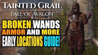 More INSANE Wands For Mages, Sneak Boost and Armor Sets Tainted Grail Fall of Avalon Location Guide