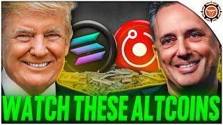 Trump Crypto CZAR: Portfolio Reveal (Solana, Render & AI Altcoins To Watch)