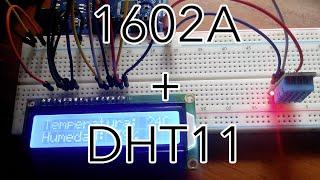 Arduino: LCD 1602A + DHT11 | TechKrowd