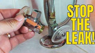 Fix Water Shut Off Valve Leak | Save $$$ with This Simple Repair